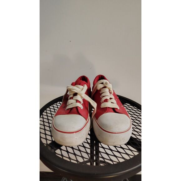 City Sneaks Red Sparkle Platform Shoes Size 6 - Picture 5 of 7